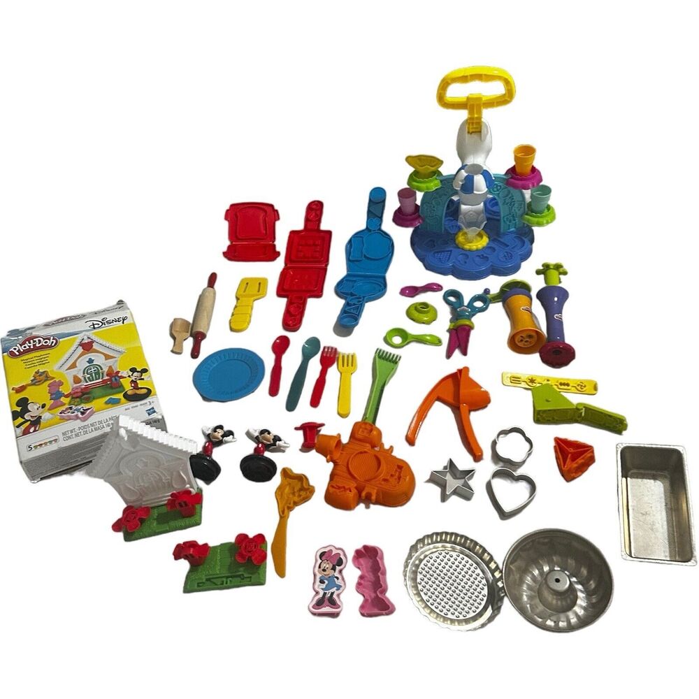 Lot Play Doh Tools Molds Cutters Disney Mickey Mouse Ice Cream Confetti Star War